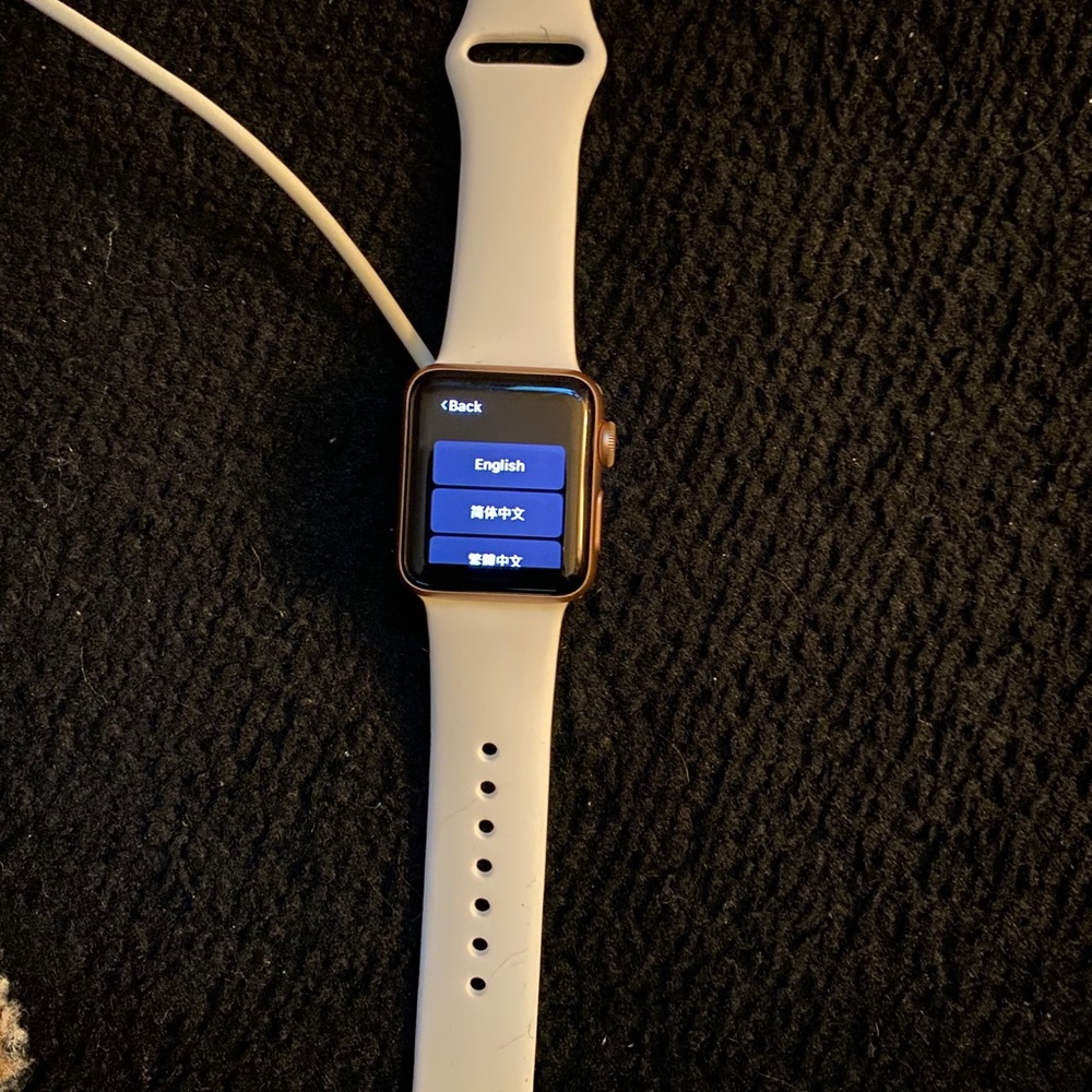 Rose Gold 38mm Series 3 Apple Watch